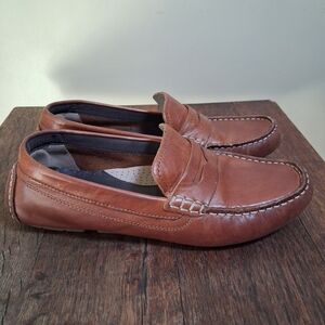 Cole Haan Men's Howland Loafers Shoes Brown Leather Slip On Driving; Size 7